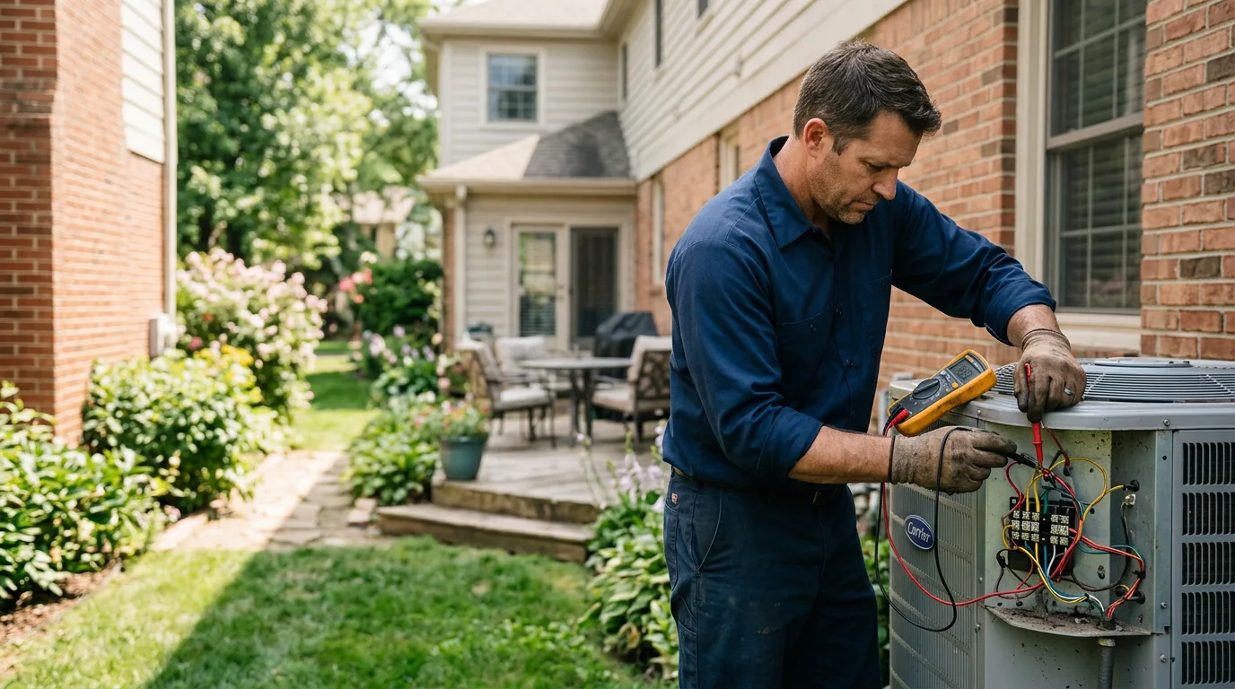 HVAC technician working near Morton, TX